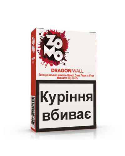 Табак для кальяна ZOMO Dragon wall 50 г Персик, абрикос, слива