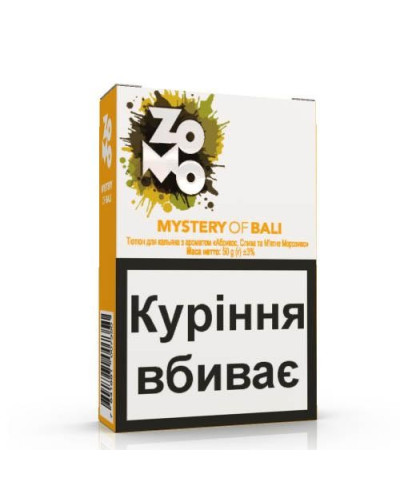 Табак для кальяна ZOMO Mystery of Bali 50 г Абрикос, слива