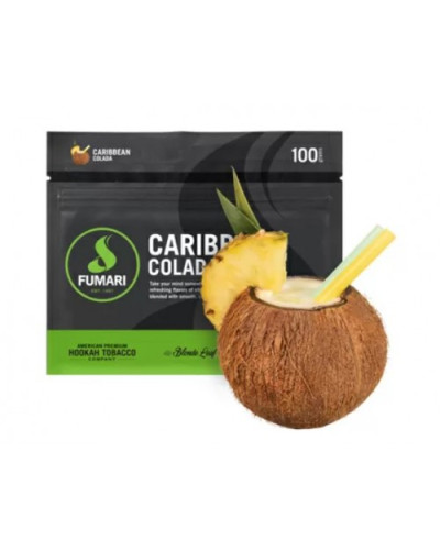 Табак для кальяна Fumari Caribbean Colada ананас, кокос 100 г