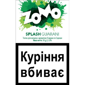 Табак для кальяна ZOMO Splash Guarani 50 г Гуарана, мята.