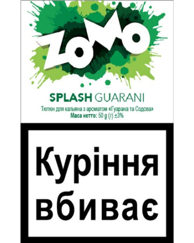Табак для кальяна ZOMO Splash Guarani 50 г Гуарана, мята