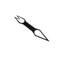 Вилка - шило Black forkpoke decor