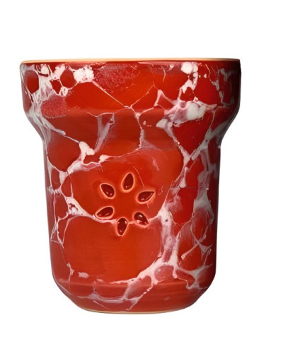 Чаша для кальяна Solaris Classic Eva Red&ampampampampampampampampampampampampampampampampampWhite - фото 2