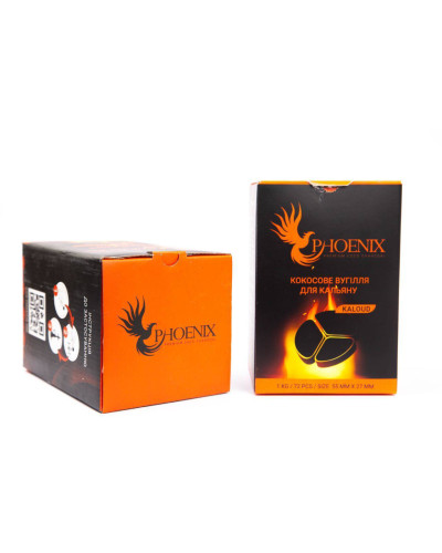 Кокосове вугілля для кальяна Phoenix, 1 кг Kaloud - фото 4