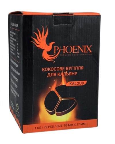 Кокосове вугілля для кальяна Phoenix, 1 кг Kaloud - фото 2