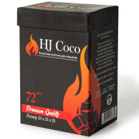 Кокосове вугілля для кальяна HJ Coco, 1 кг в коробці