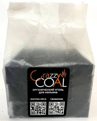 Ореховый уголь для кальяна Crazzy Coal 0.5 кг без коробки