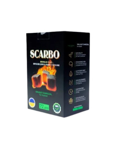 Горіхове вугілля для кальяну Scarbo 1 кг - фото 2
