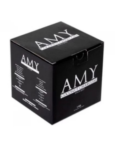 Кокосове вугілля для кальяна AMY 1 кг. 25мм - фото 2