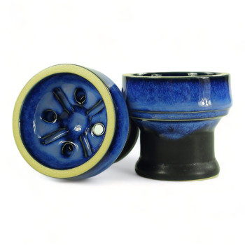 Чаша для кальяна Sweet Bowls Ring Glaze Blue.