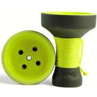 Чаша для кальяна Dumok Cord M Yellow Classic з плетінням