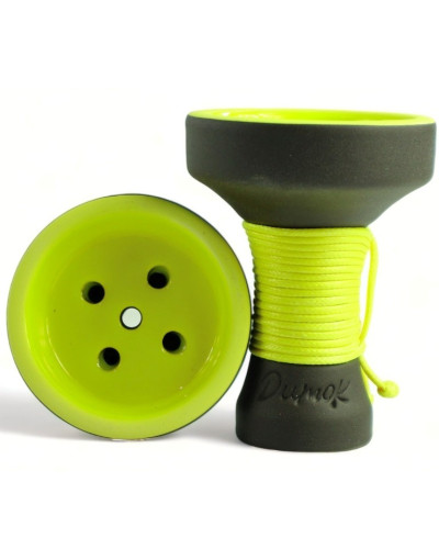 Чаша для кальяна Dumok Cord M Yellow Classic з плетінням