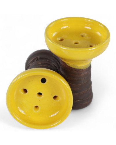 Чаша для кальяна Dumok Turka Glaze Yellow - фото 3