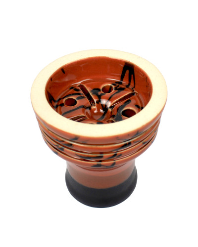 Чаша для кальяна Sweet Bowls Unika Glaze Orange - фото 3