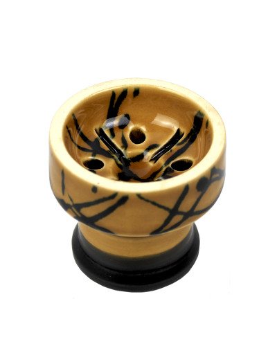 Чаша для кальяна Sweet Bowls Ring Glaze Yellow - фото 3