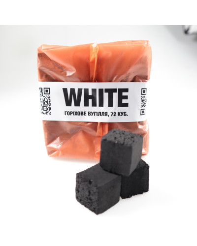 Ореховый уголь для кальяна The WHITE 1 кг без коробки 26мм. - фото 2