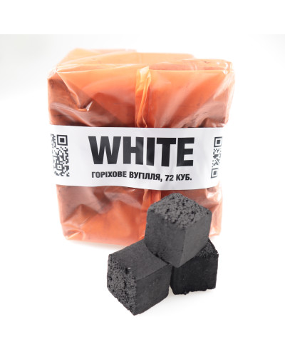 Ореховый уголь для кальяна The WHITE 1 кг без коробки 26мм. - фото 3