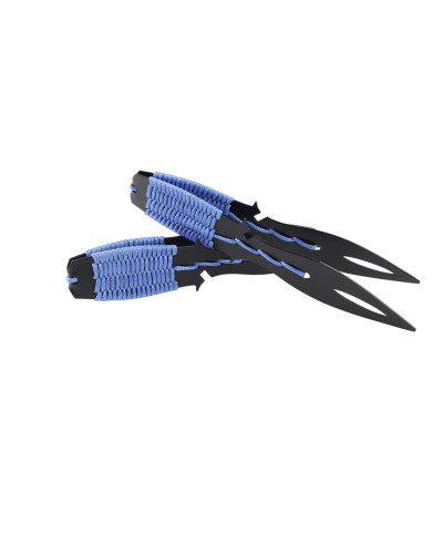 Щипці для вугілля професійні Dumok Cord Blue з плетінням - фото 3