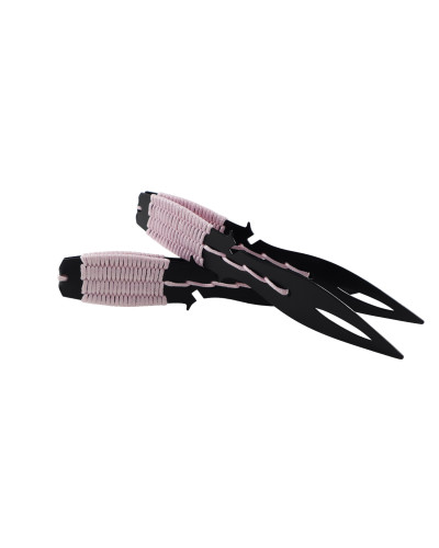 Щипці для вугілля Dumok Cord Pink з плетінням - фото 4