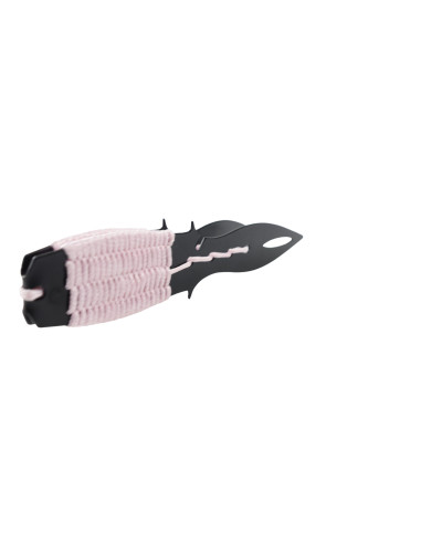 Щипці для вугілля Dumok Cord Pink з плетінням - фото 5