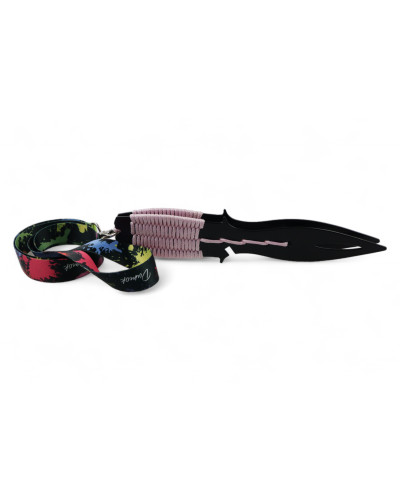 Щипці для вугілля Dumok Cord Pink з плетінням