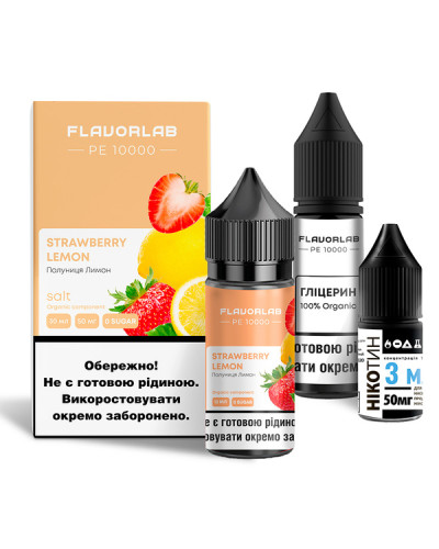 Набір для самозамісу Flavorlab PE 10000 Strawberry Lemon
