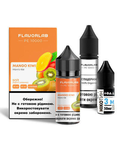 Набір для самозамісу Flavorlab PE 10000 Mango Kiwi Strong