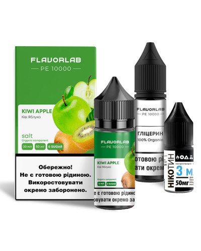 Набір для самозамісу Flavorlab PE 10000 Kiwi Apple Strong
