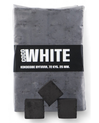 Кокосове вугілля для кальяну CocoWhite 1 кг 25ммбез коробки - фото 4