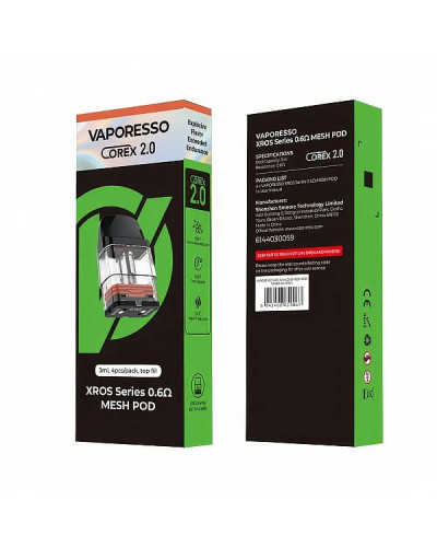 Змінний Картридж Vaporesso XROS Top Filling Mesh Pod Coil 0.4ohm 3mlCorex 2.0 - фото 4