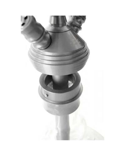 Кальян Kaya ELOX 30CМ Clear Alum Plug Red 2S - фото 4