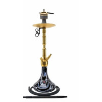 Кальян AMY Deluxe &ampampampampampampampampampampampampampampampampquotAlu Sierra&ampampampampampampampampampampampampampampampampquot 073.01 Black with gold