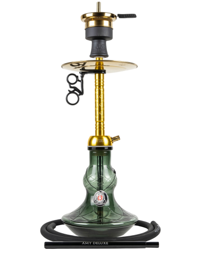 Кальян AMY Deluxe &ampampampampampampampampampampampampampampampampquotAlu Flirt S&ampampampampampampampampampampampampampampampampquot 122.02 Gold with green - фото 2
