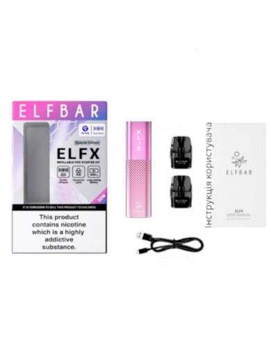 Стартовий набір Elf Bar ELFX - Pink - фото 6