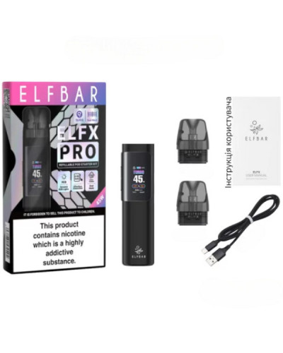 Стартовий набір Elf Bar ELFX PRO - Black - фото 6
