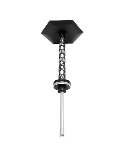 Кальян Embery MONO-H 4.0 Silver-Black з колбою Embery Black 63 см - фото 2