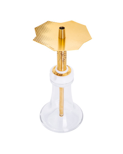 Кальян Embery Mini Mono 3.1 Supreme Gold White 38 см - фото 2