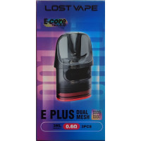 Картридж Lost Vape E-PLUS dual mesh 0.6 Om упаковка 3 шт.