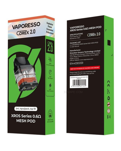 Картридж Vaporesso XROS Series COREX 2.0 Mesh 0.6 Ом 2 мл