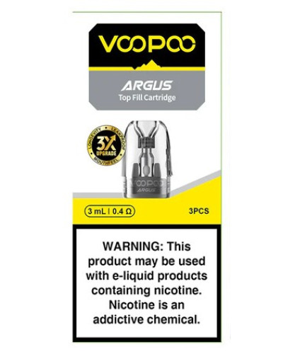 Картридж Voopoo Argus pod Top Fill 3мл 0.4 Ом упаковка 3 шт.