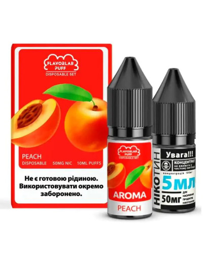 НАБОР FLAVORLAB PEACH 10 МЛ/50 МГ