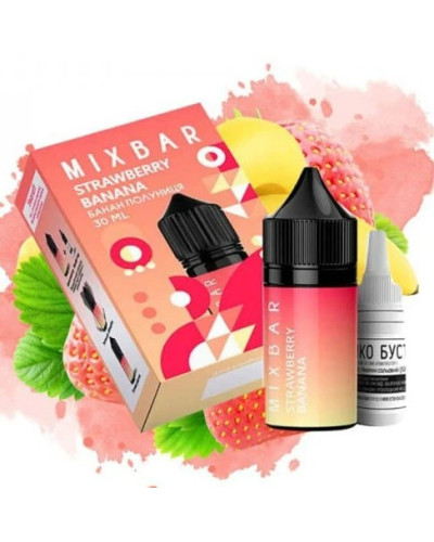 Набір MIX BAR Strawberry Banana Полуниця Банан 30мл 50мг