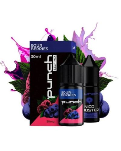 Набір Punch self-mix Sour Berries кислі ягоди 30мл 50мг