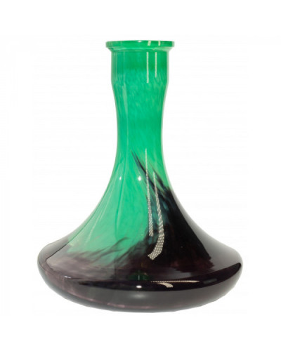 Колба 2х2 Hookah Craft Light Green and Black 25 см