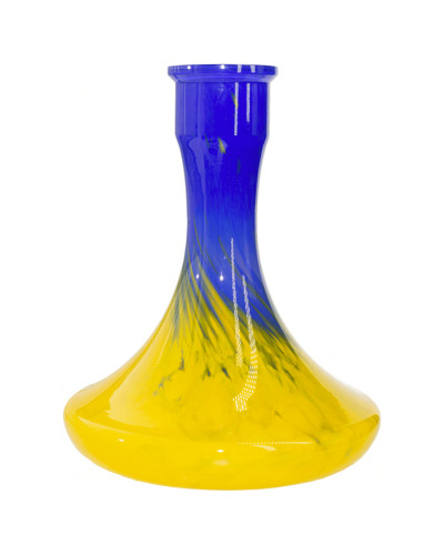 Колба 2х2 Hookah Craft Yellow and Blue 25 см