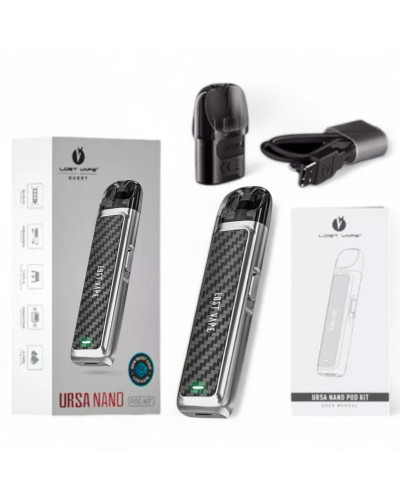 Стартовий набір Lost Vape Ursa Nano Original - SS Carbon Fiber - фото 8