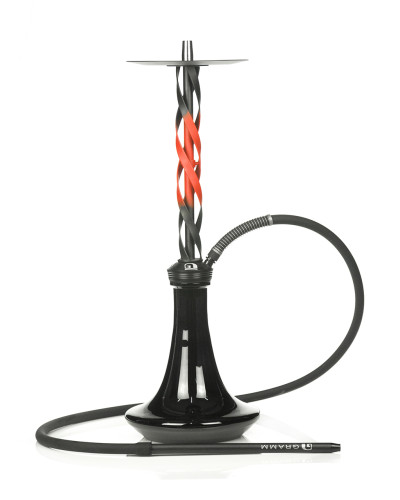 Кальян Gramm Hookah Україна TORR Gradient Black-Red із колбою Steamulation Black