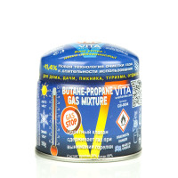 Газовый баллон пробивной VITA с клапаном Gas Stop 190 г