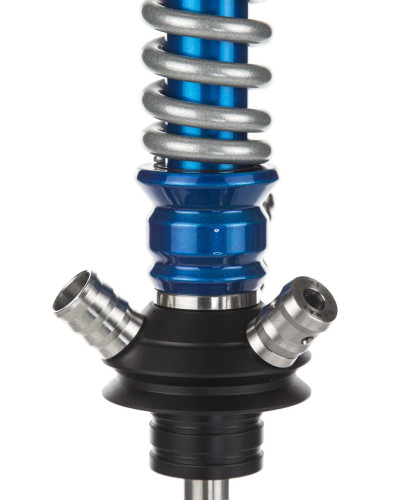 Кальян Mamay Customs Coilovers Mini Голубой лак/Хромированная пружина - фото 3