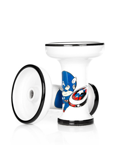 Чаша для кальяна Dumok Harmony Marvel Collection Captain America